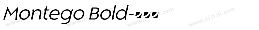 Montego Bold字体转换